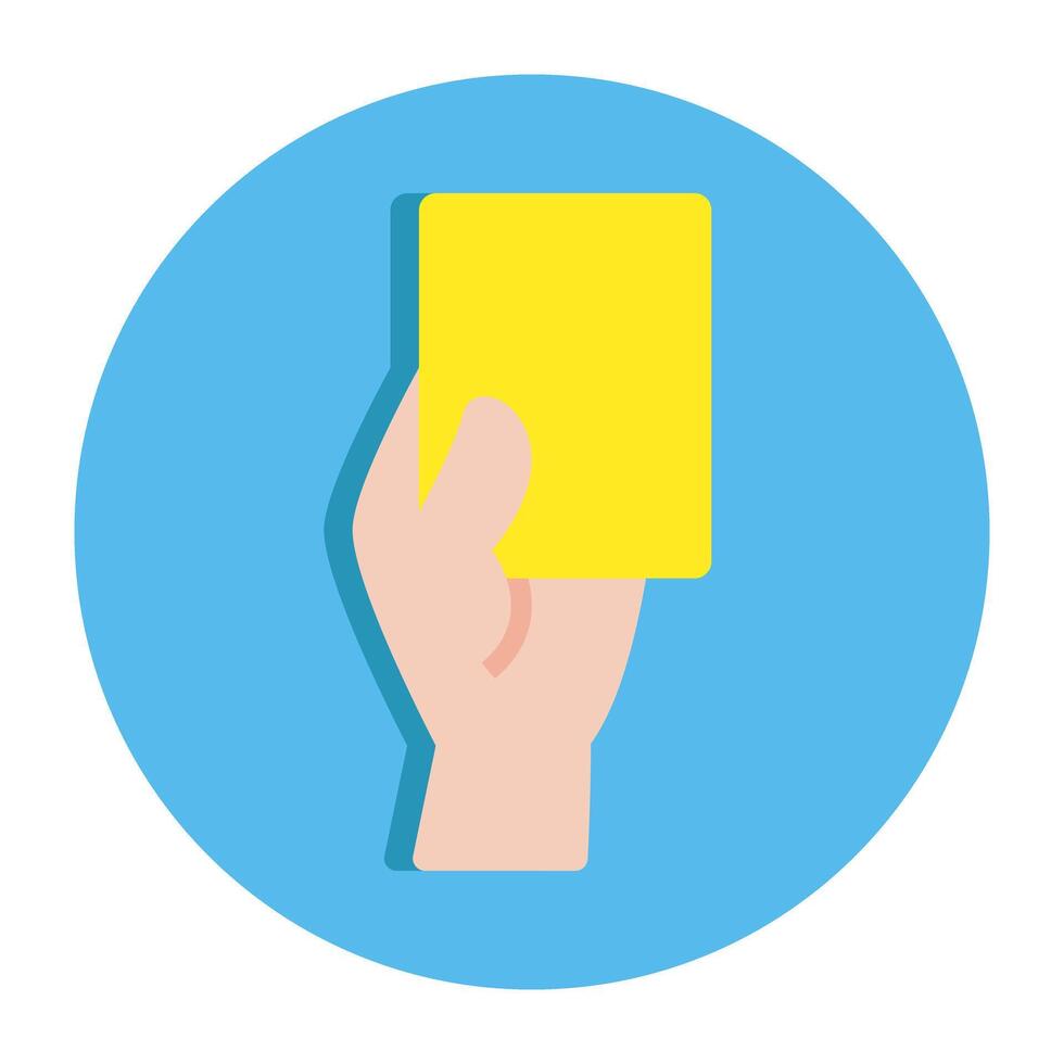 A unique design icon of penalty card vector