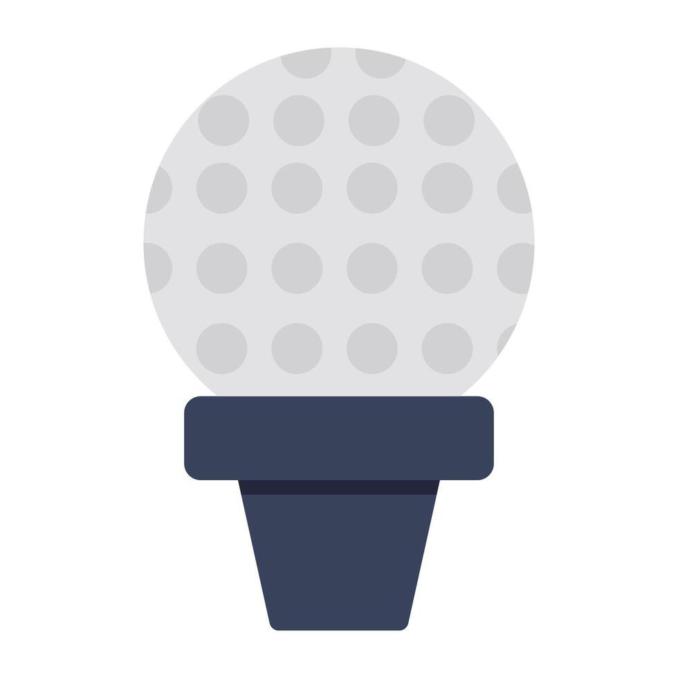 A unique design icon of golf tee vector