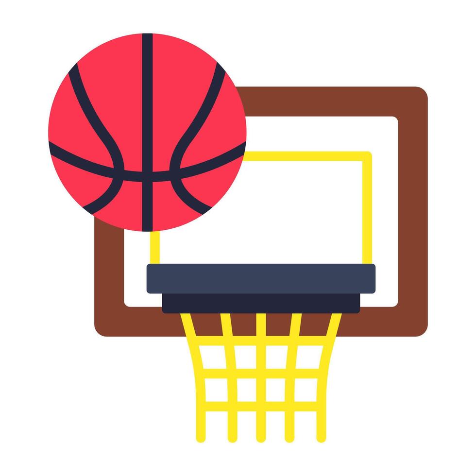 Basketball goal icon in editable style vector