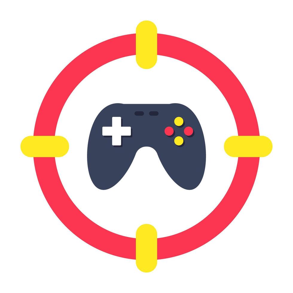 Modern design icon of gamepad vector