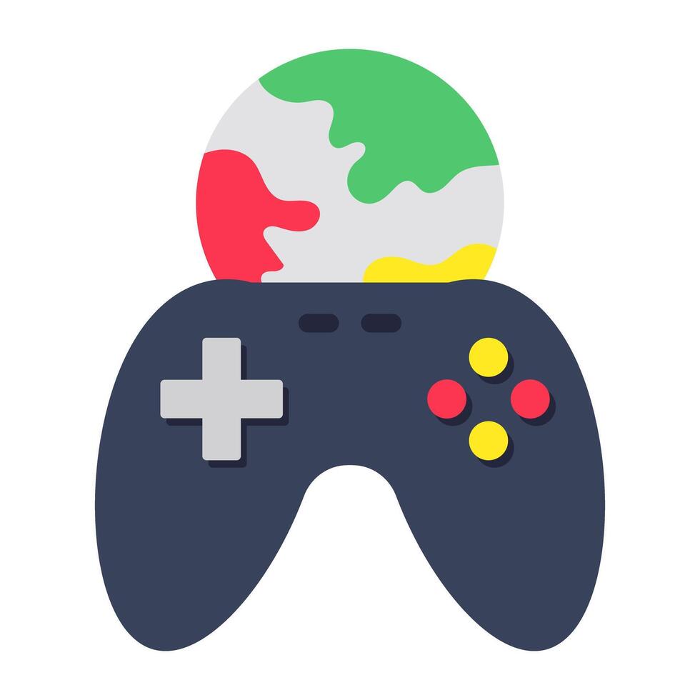 Modern design icon of global gaming vector