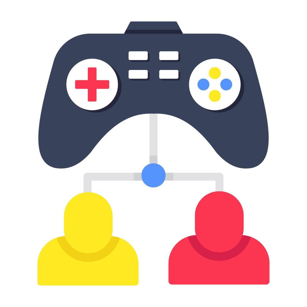 Trendy design icon of game developer vector