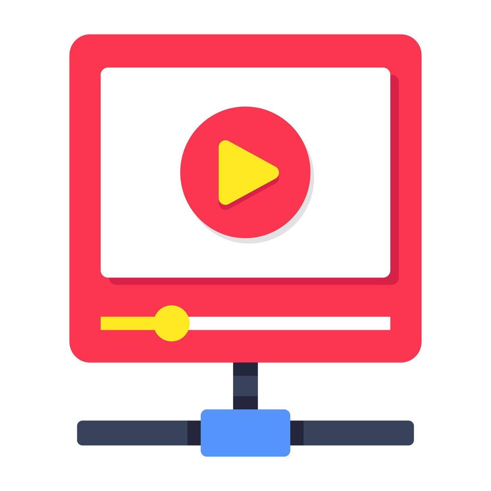 An icon design of streaming vector
