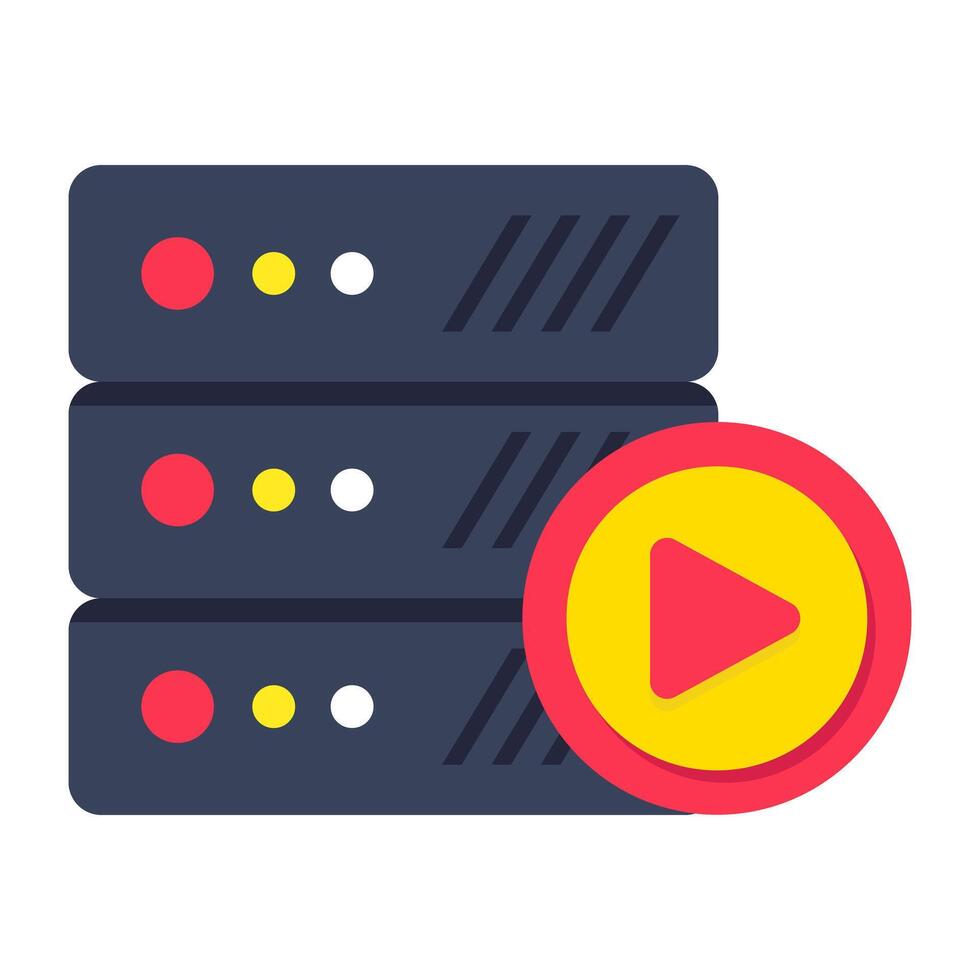 A beautiful design icon of database vector