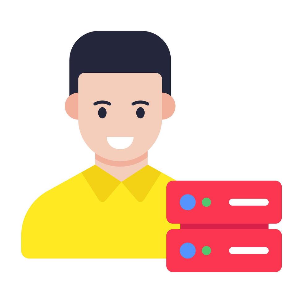 Modern design icon of server manager vector