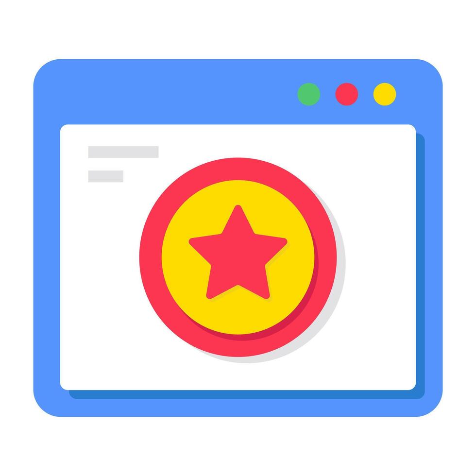Creative design icon of web rating vector