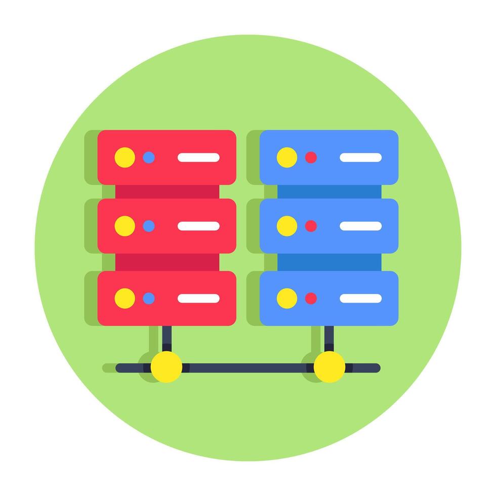 A beautiful design icon of database Network vector