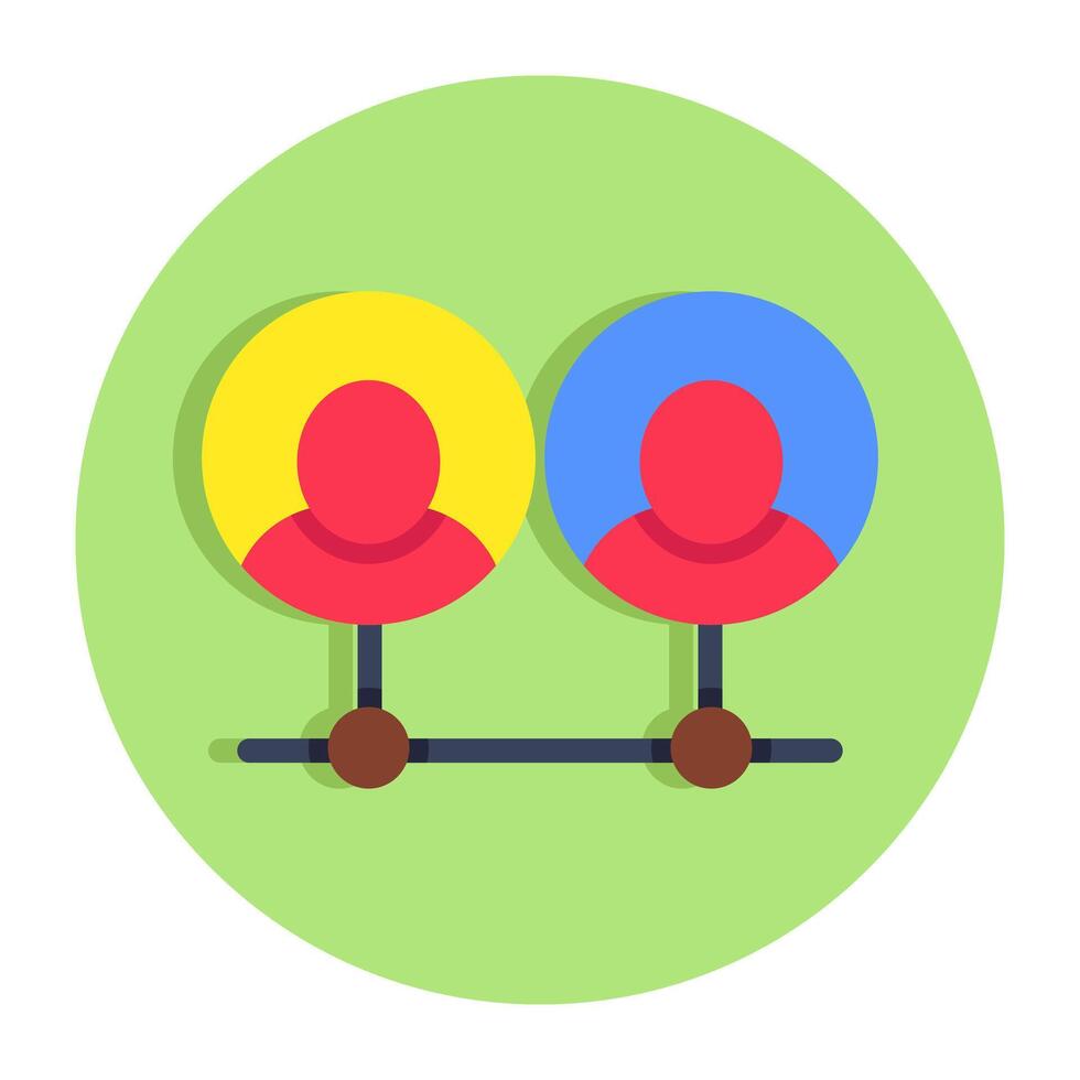 Perfect design icon of user network vector