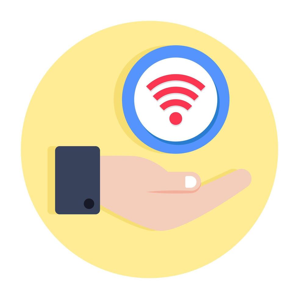 Premium design icon of wifi care vector