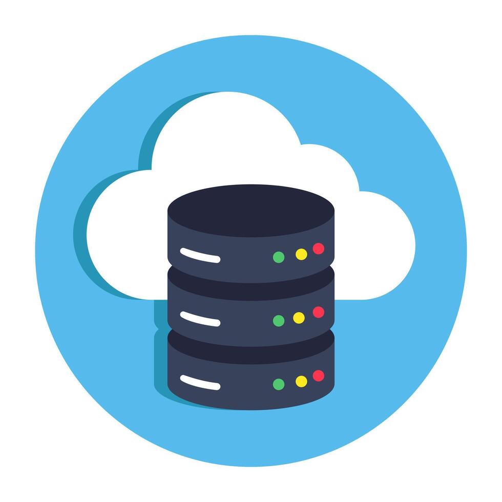 An icon design of database vector
