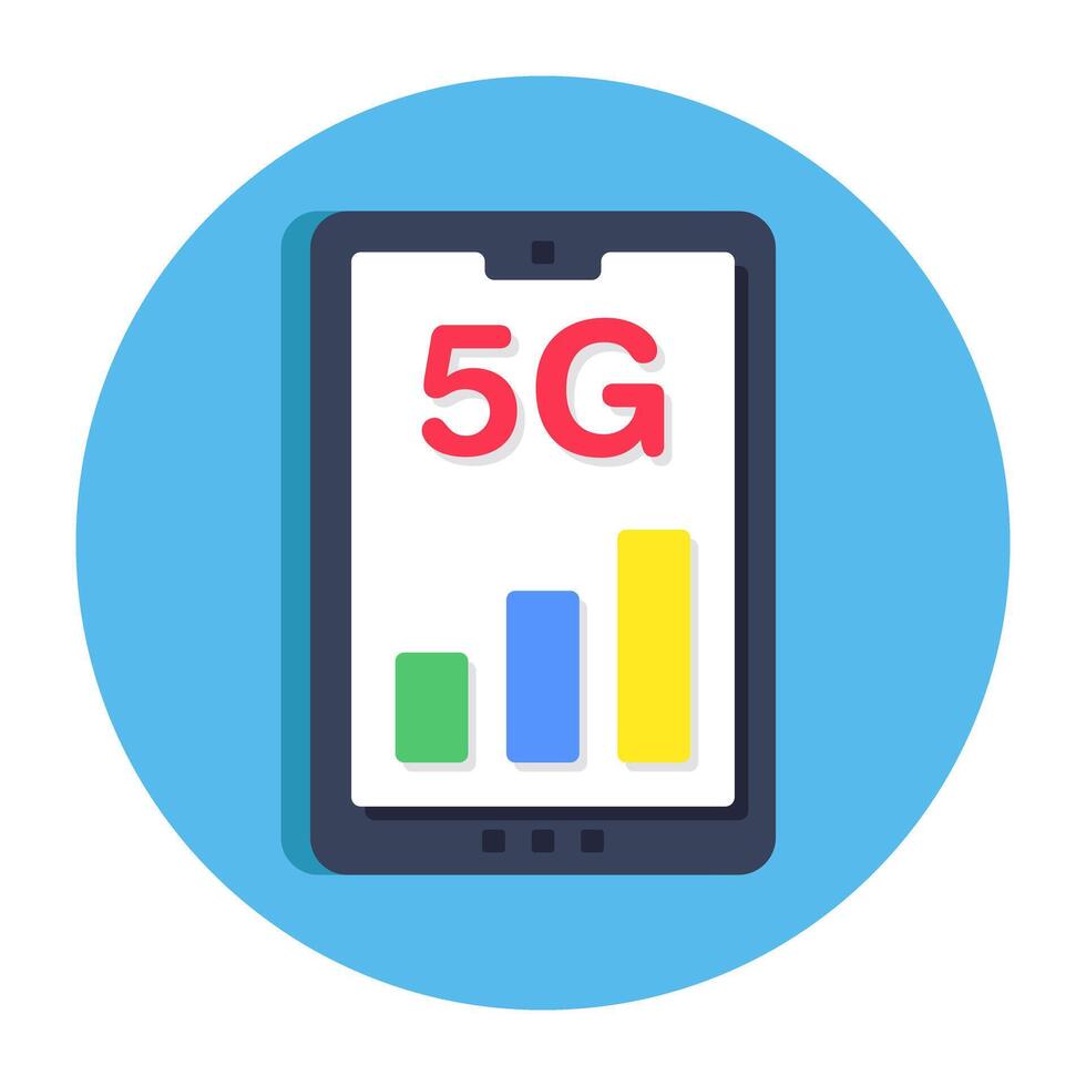 Perfect design icon of mobile 5g network vector