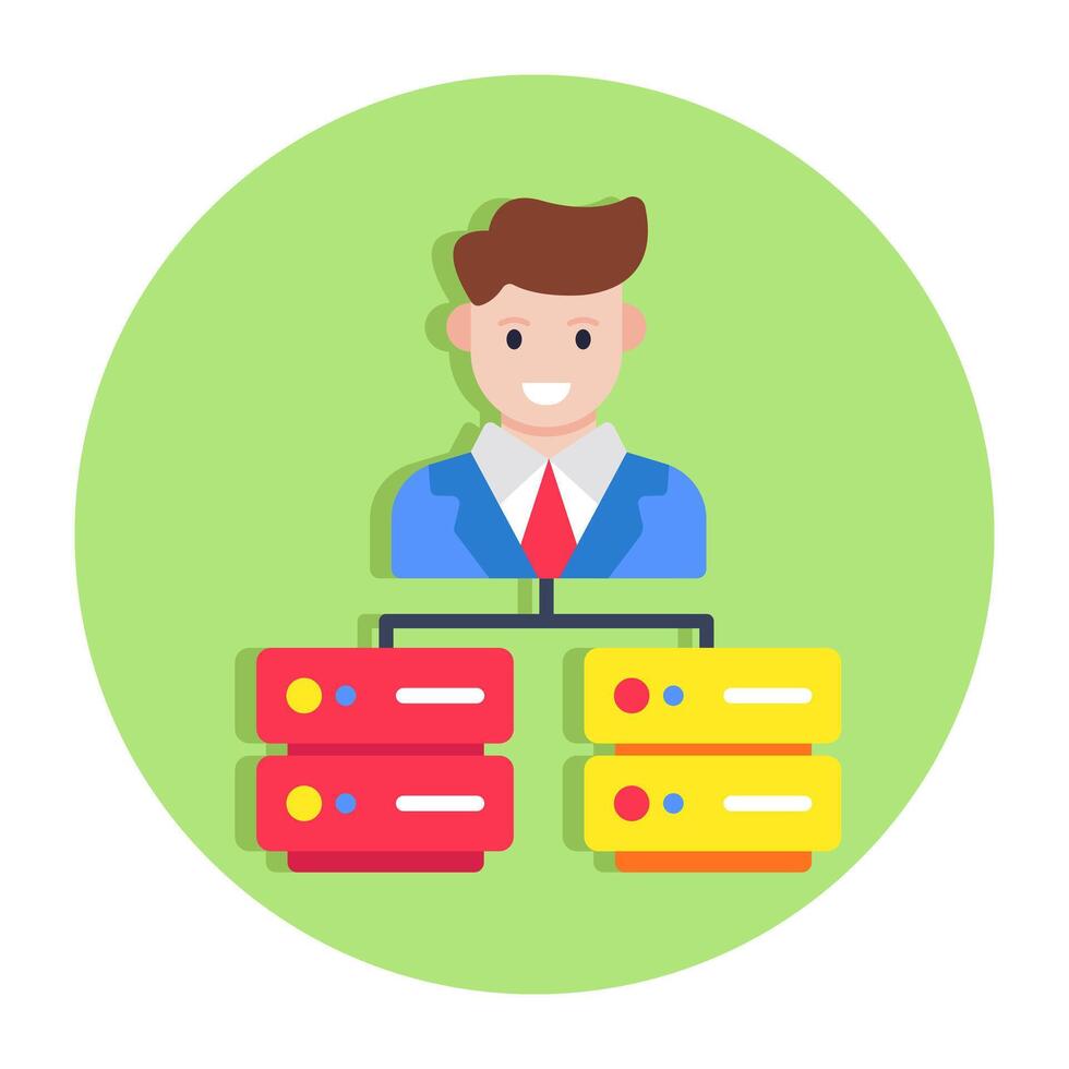 Modern design icon of server manager vector