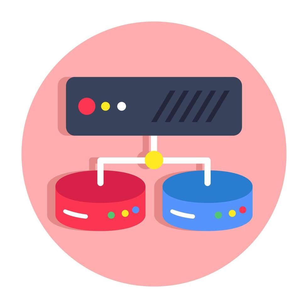 Creative design icon of datacenter vector