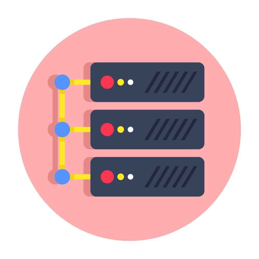 Modern design icon of server vector