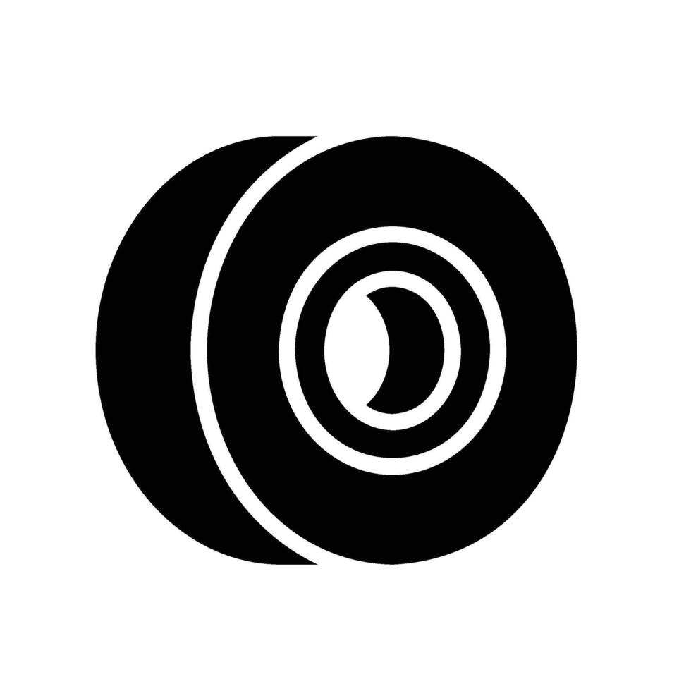 wheels Glyph Icon White Background vector