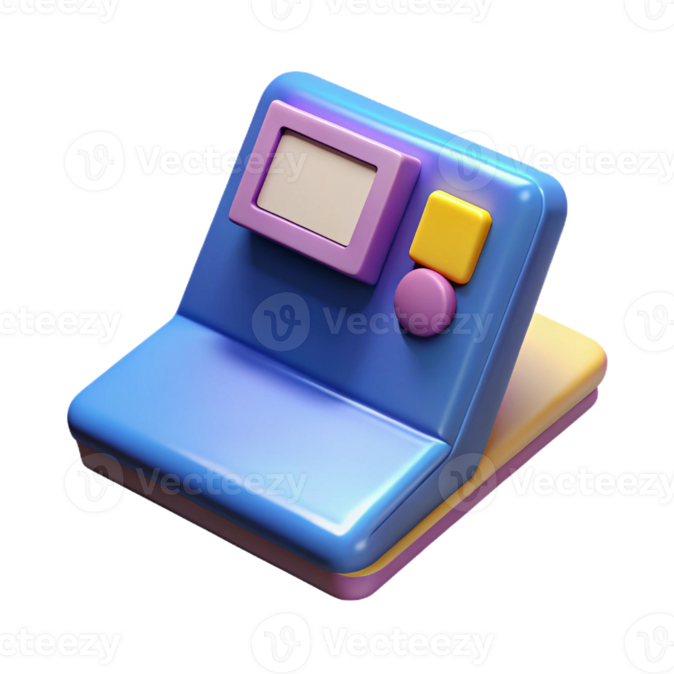 3D Render Colorful Device Illustration png