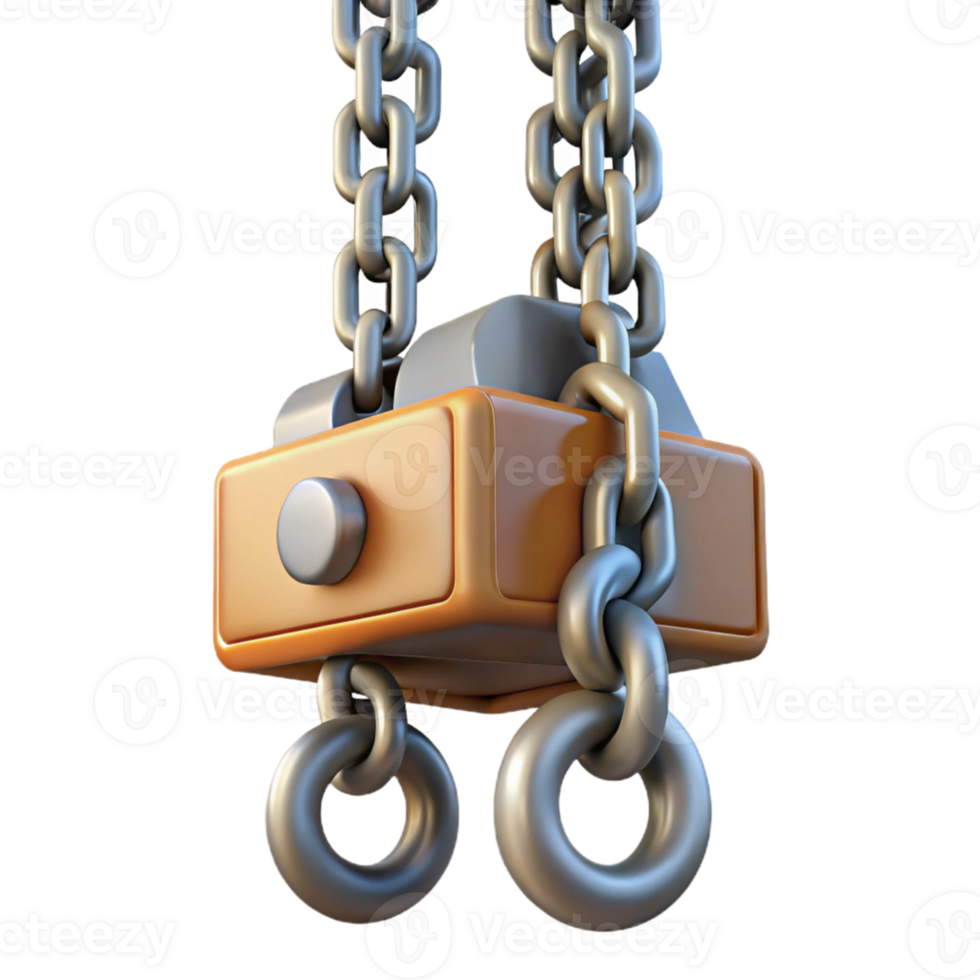 3D Render of Chain Hoist png