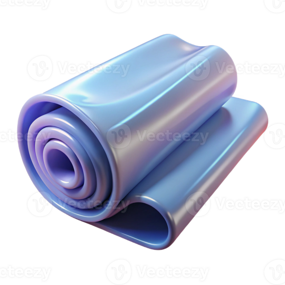 3D Render Rolled Fabric Abstract Background png