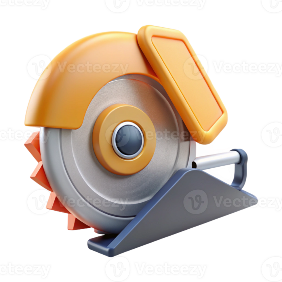 3D Render Circular Saw Icon png