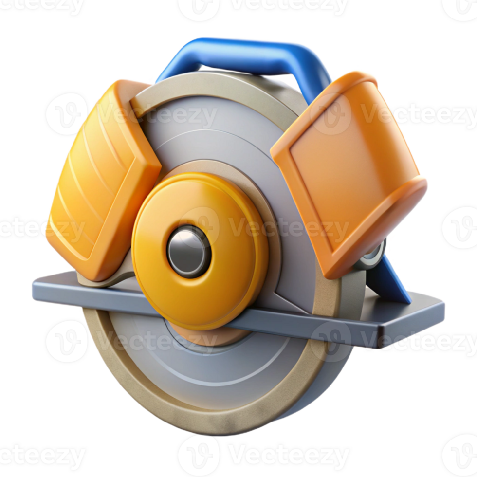 3D Render Circular Saw Icon png