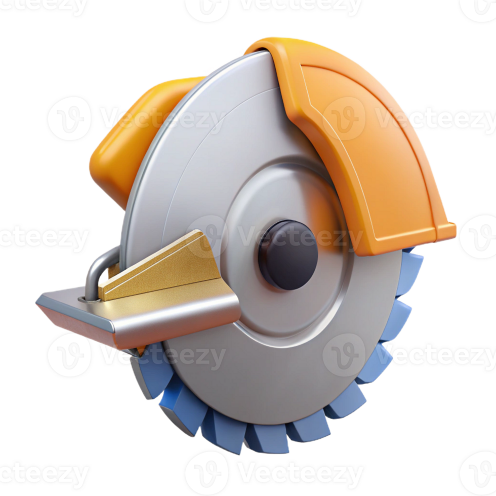 3D Render Circular Saw Blade Illustration png