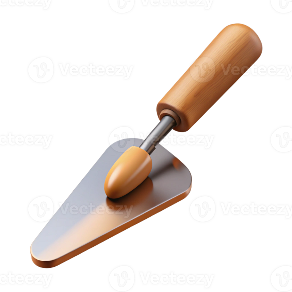 3D Render of a Trowel Tool png