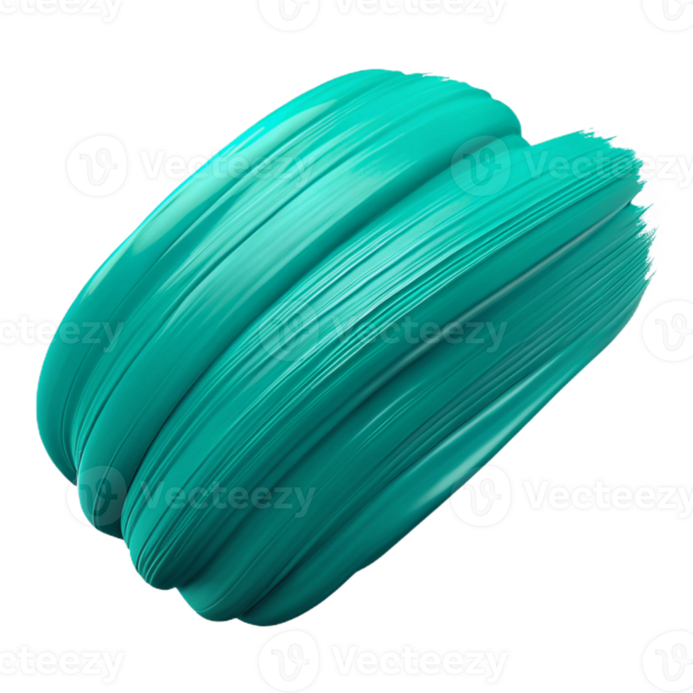 Teal 3D Abstract Swirl Background Illustration png