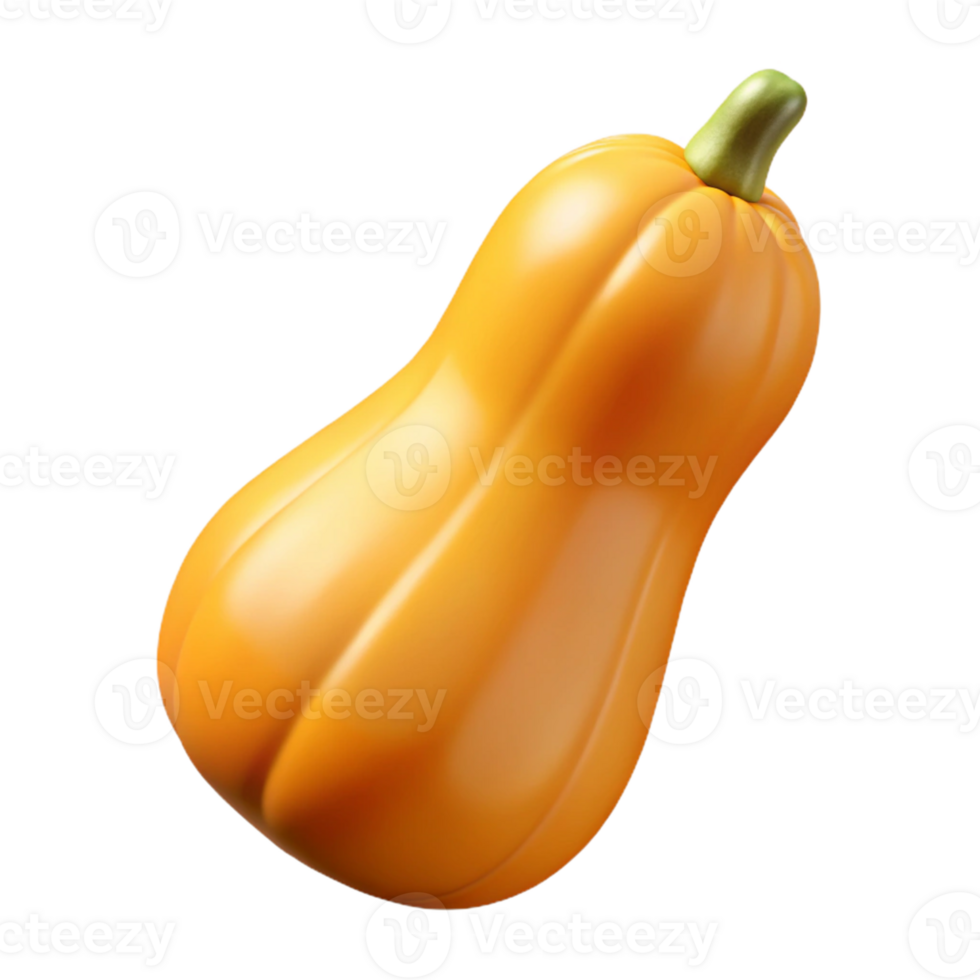3D Render Butternut Squash png