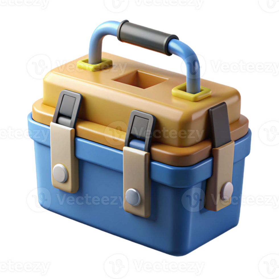 3D Cartoon Toolbox Illustration png