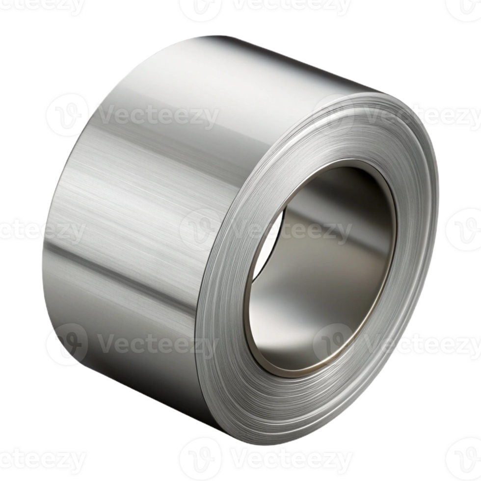 Rolled Metal Sheet 3D Illustration png