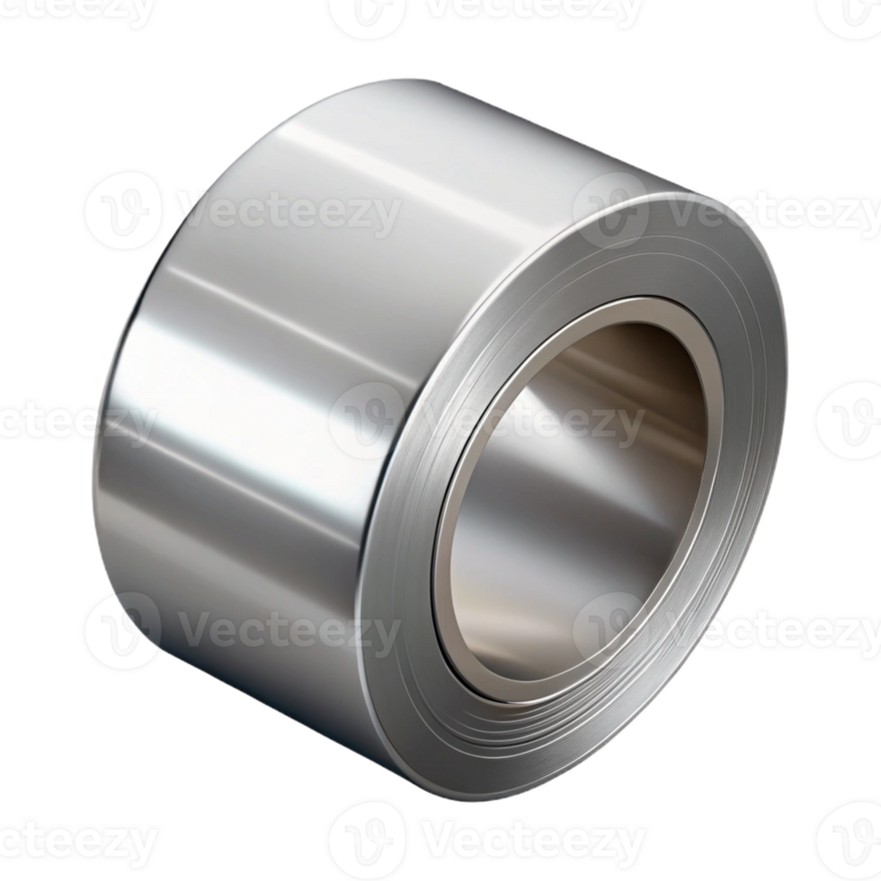 Metallic Roll 3D Illustration png
