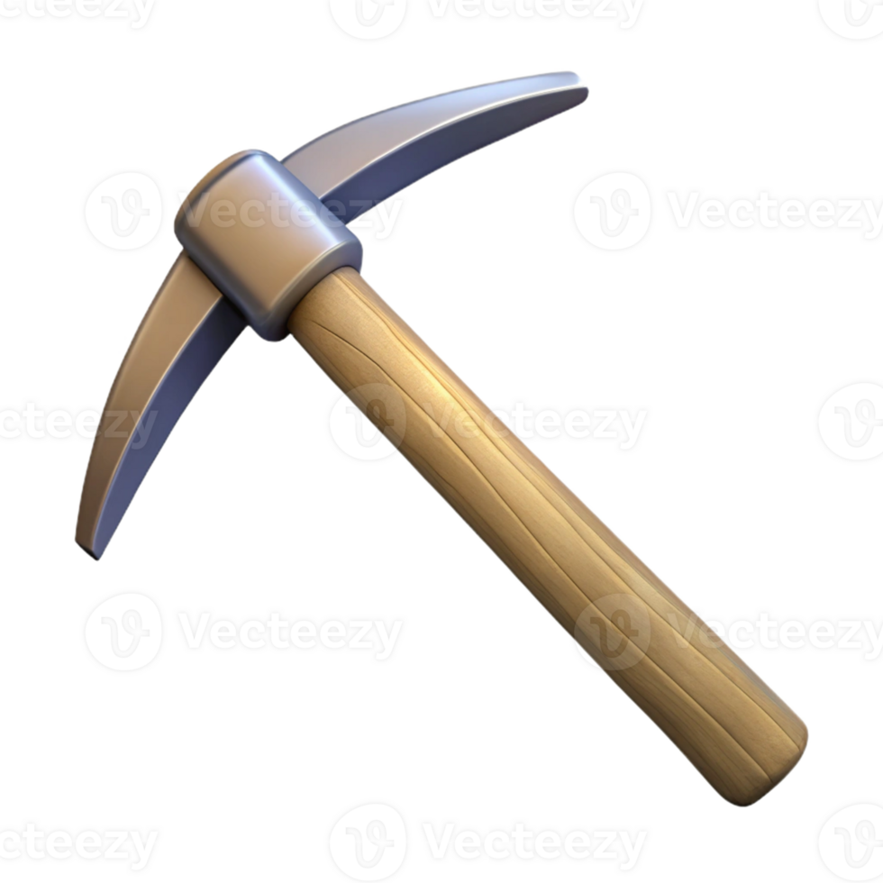 3D Model Pickaxe Illustration png