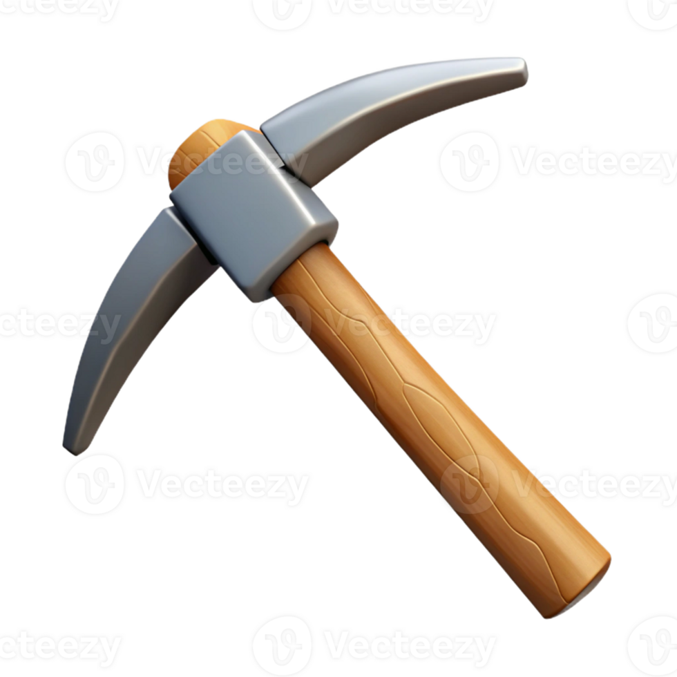 3D Model Pickaxe Illustration png
