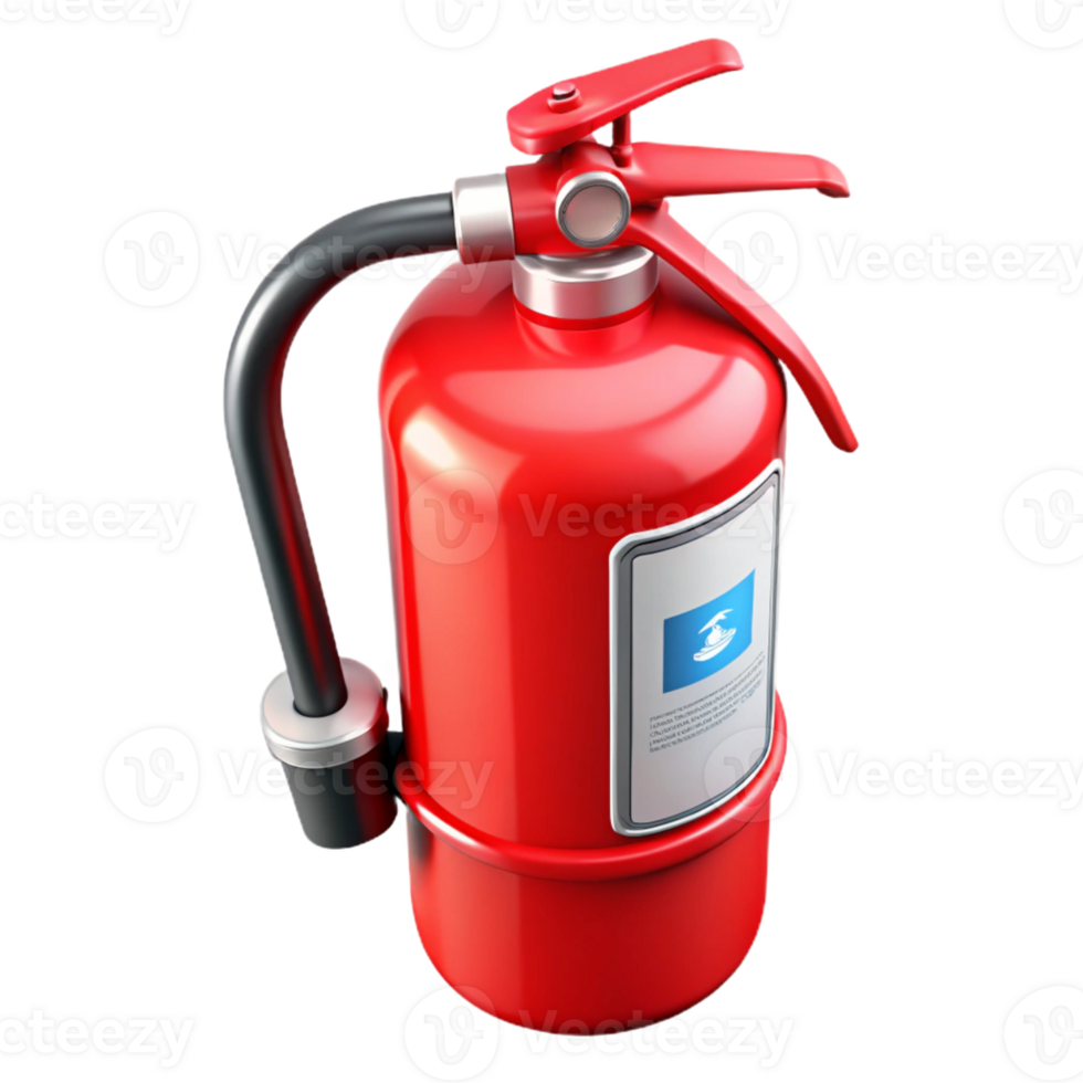 3D Model Red Fire Extinguisher png