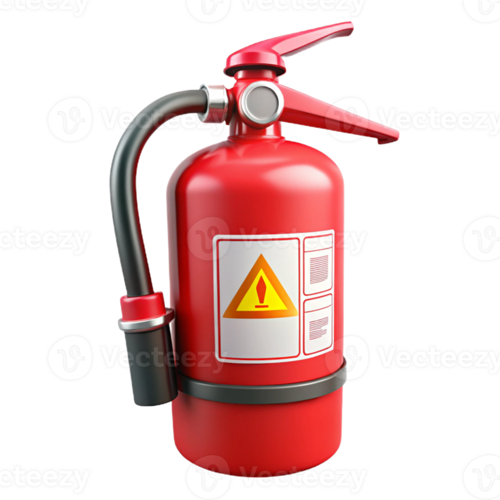 Red Fire Extinguisher 3D Model png