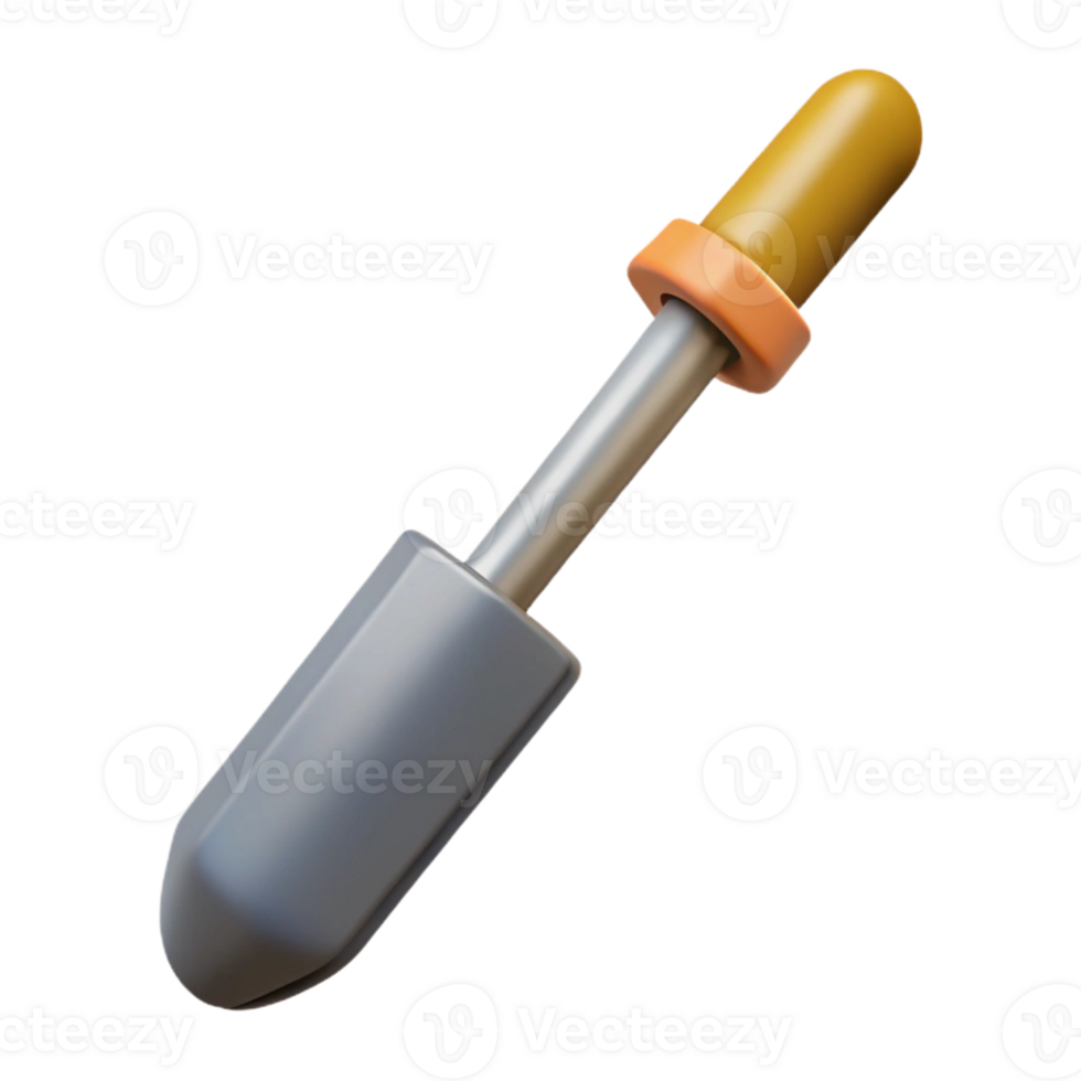 3D Render of a Small Trowel png