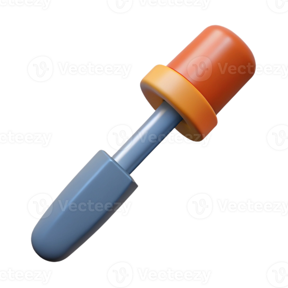 3D Render of Colorful Dropper png