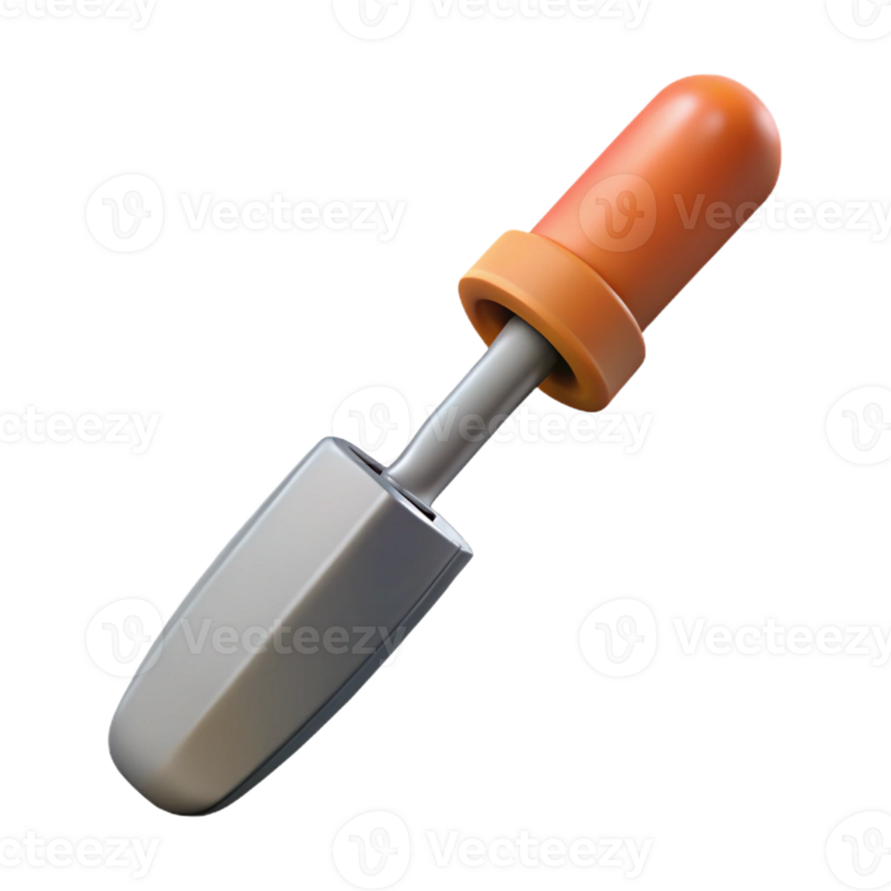 3D Render of a Small Trowel png