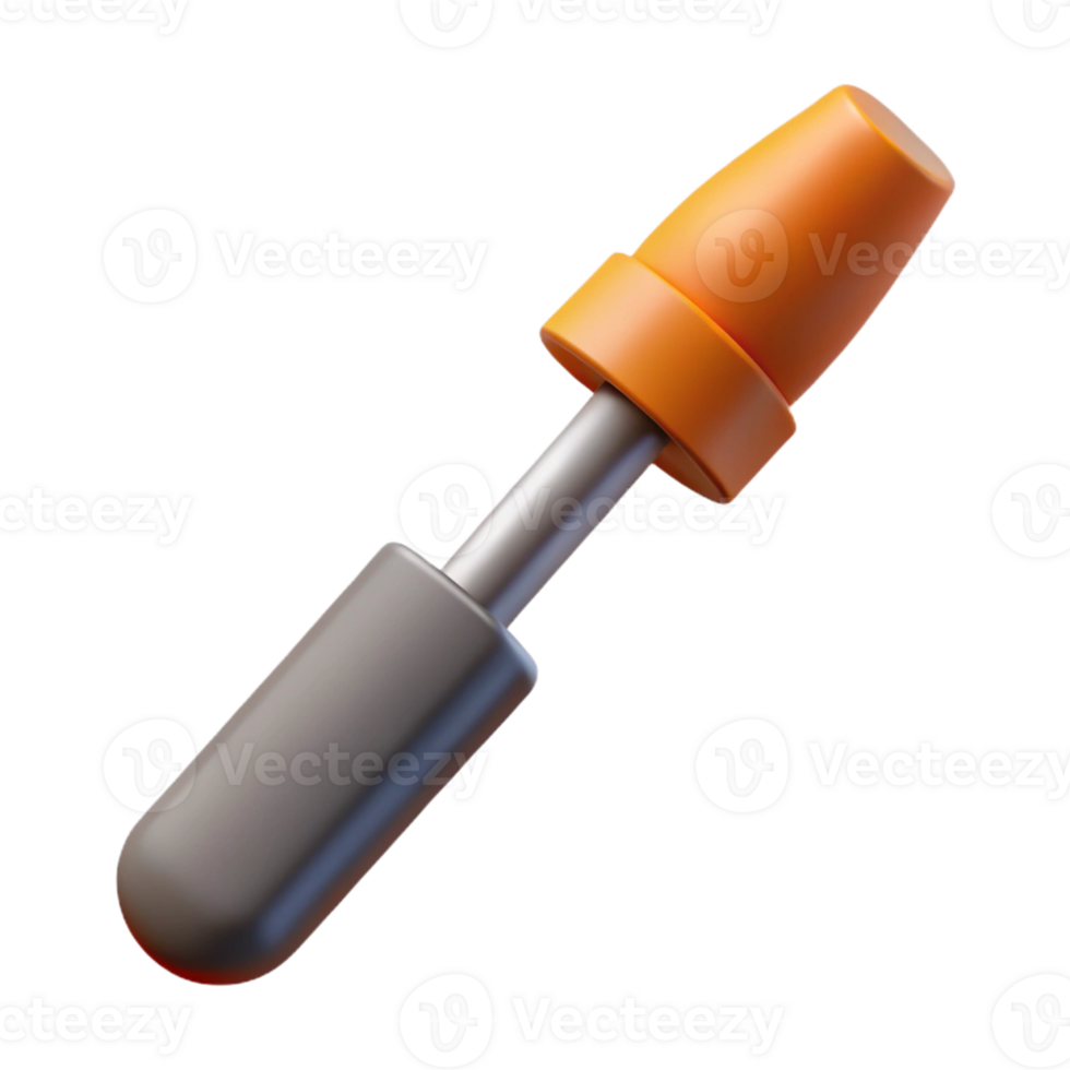 3D Render Orange and Gray Tool Illustration png