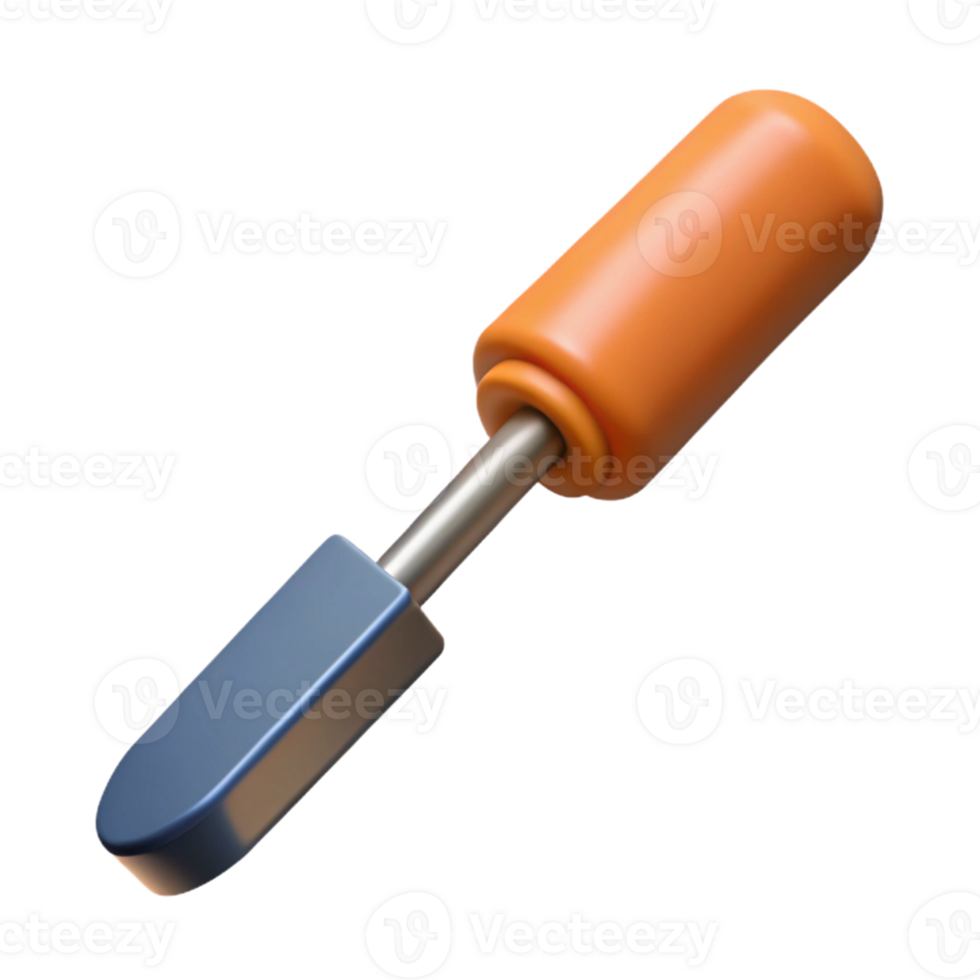 3D Render Orange and Blue Tool png