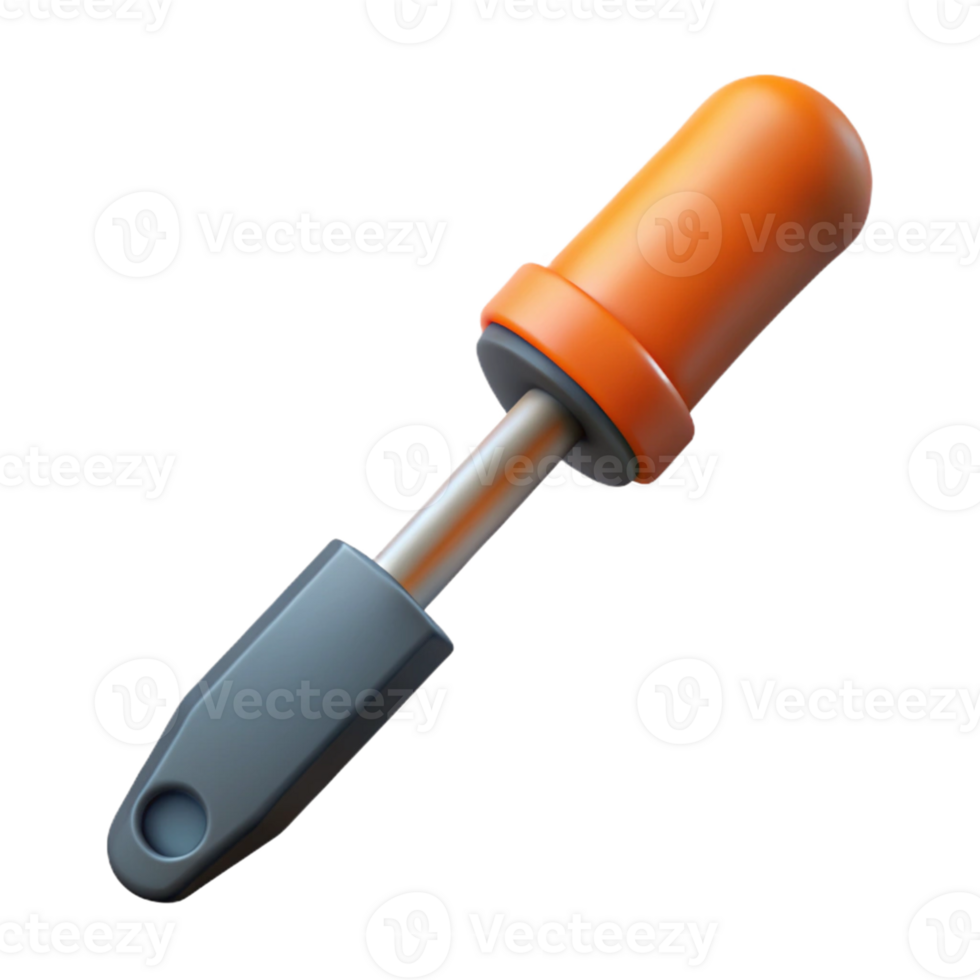 3D Render Orange and Gray Tool png