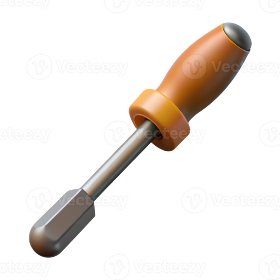3D Render of a Screwdriver png