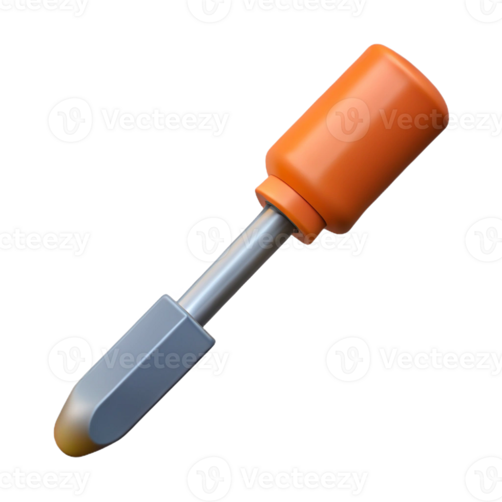 3D Render Orange and Gray Tool Illustration png