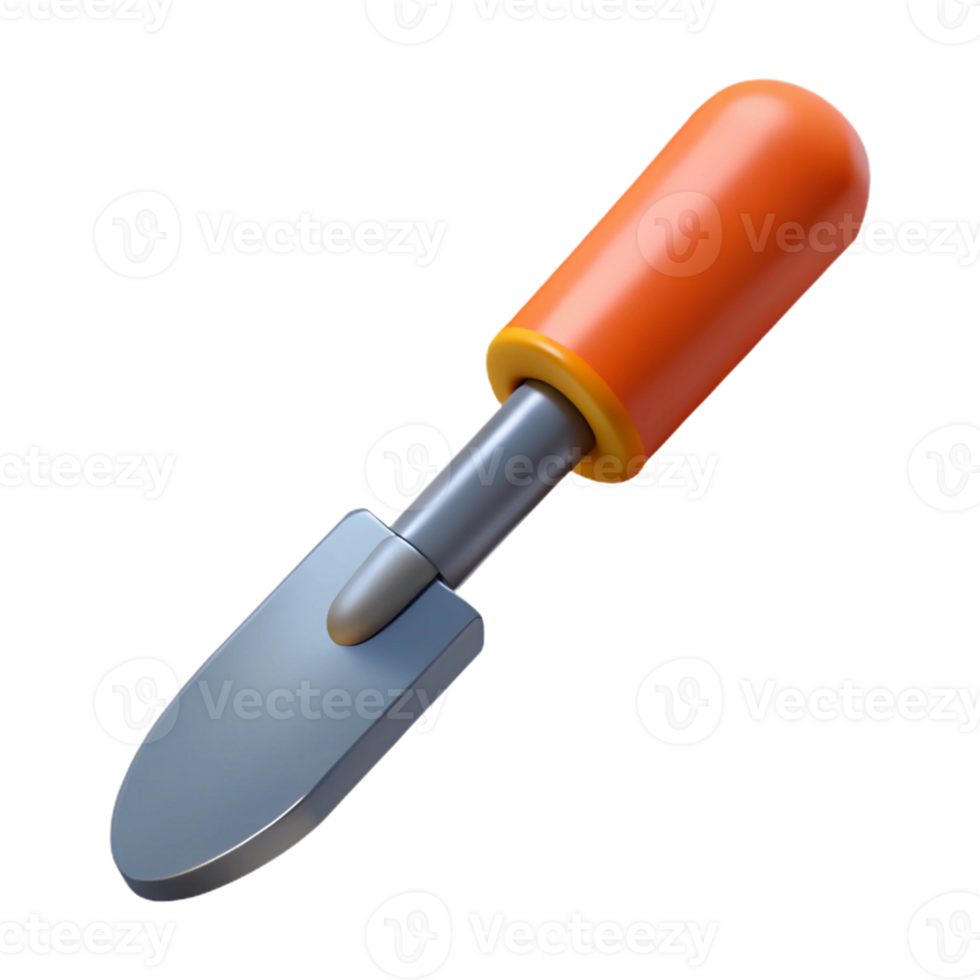 3D Render of a Gardening Trowel png