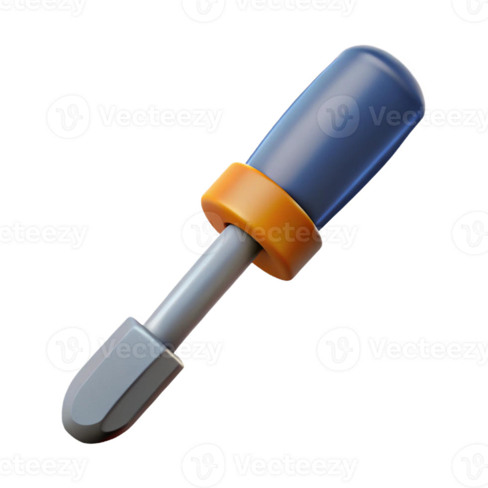 3D Render of a Screwdriver png