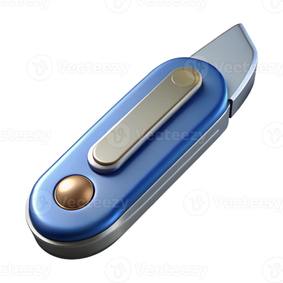 Pocket Utility Knife 3D Render png