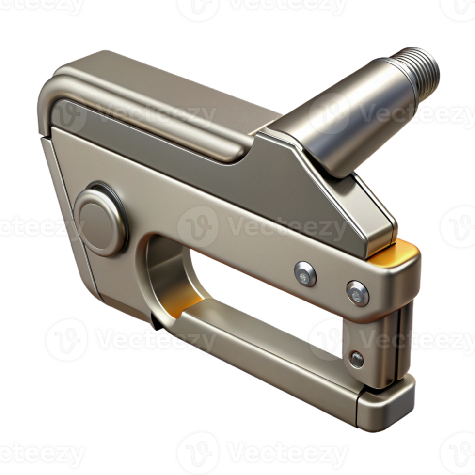3D Render of Metallic Staple Gun png