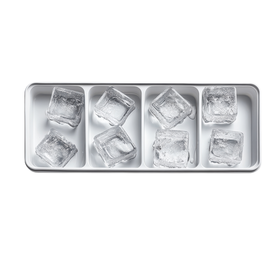 Ice Cube Tray for Refreshing Drinks and Cocktails on transparent background png