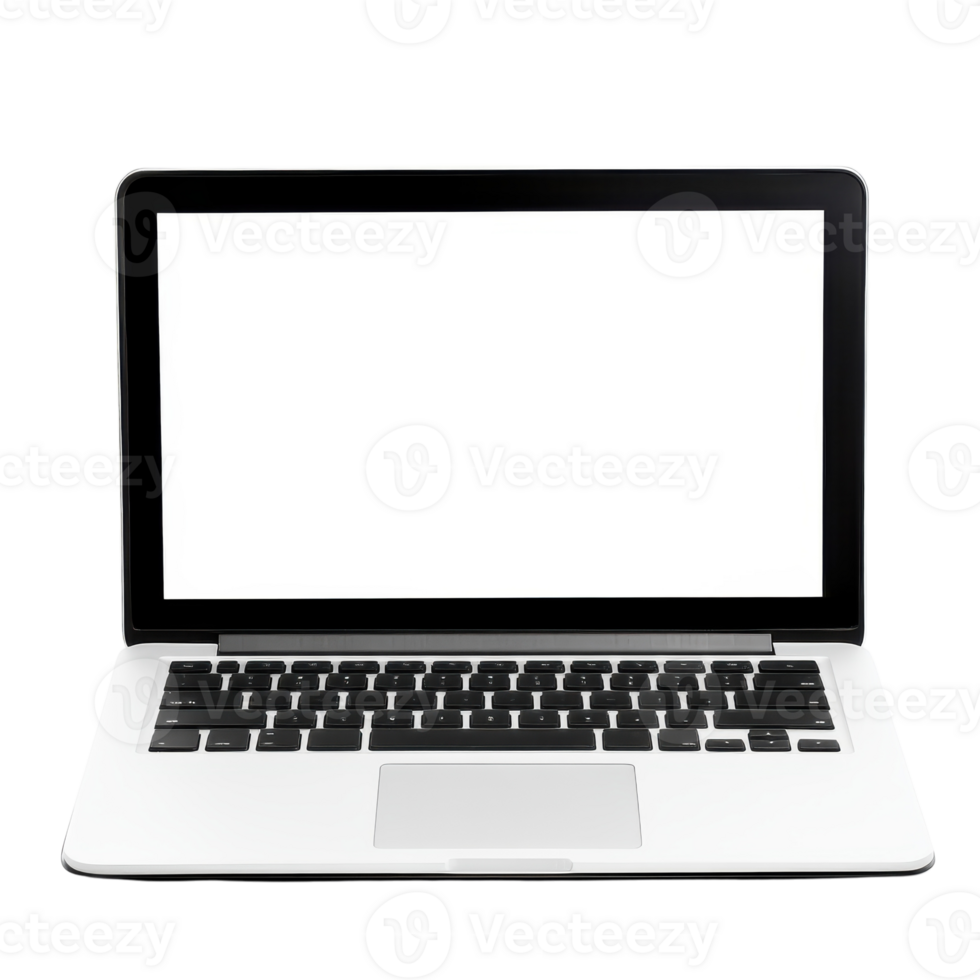 Modern Laptop Isolated on a Clean Background for Tech Promotion on transparent background png