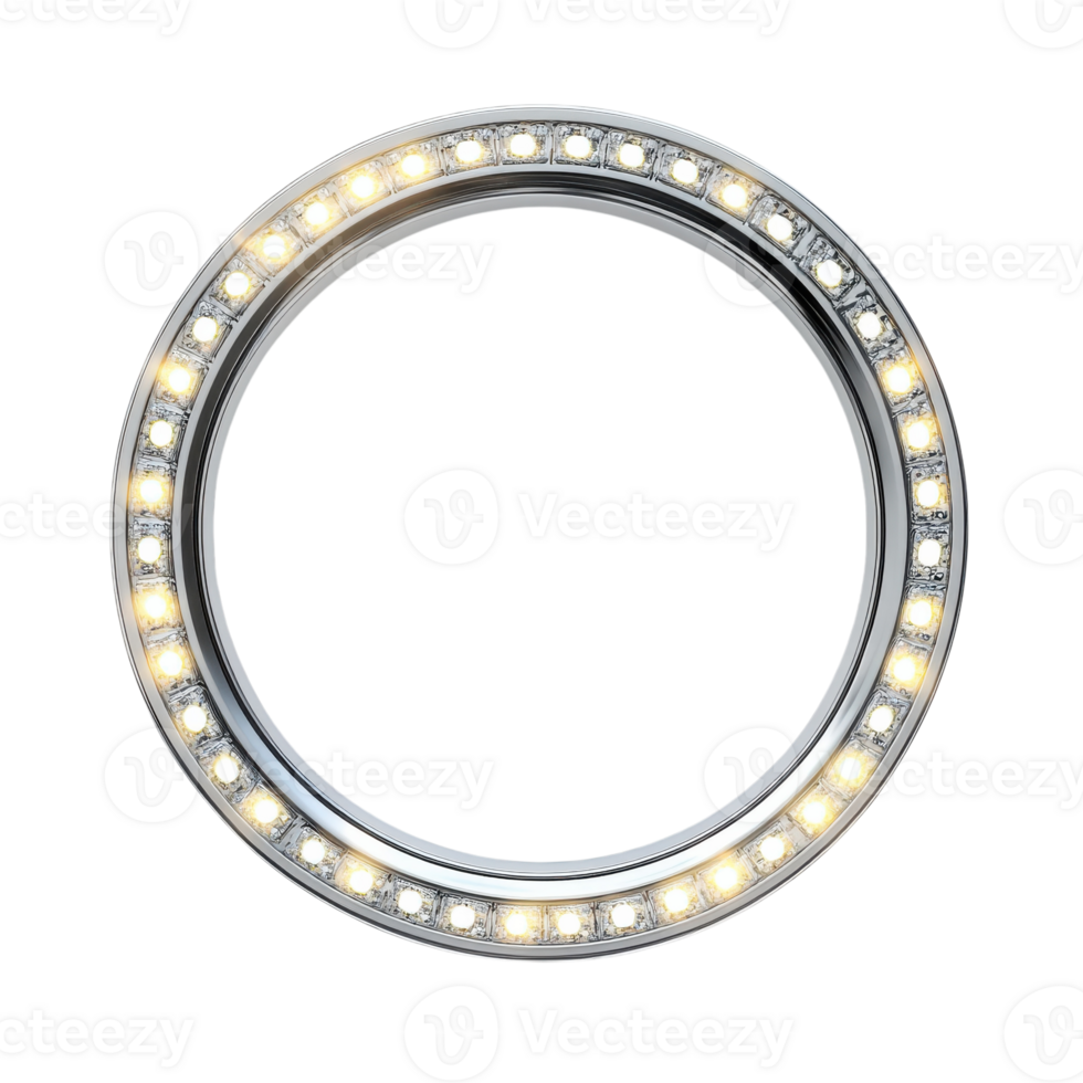 LED Ring Light Isolated on a White Background for Photography and Videography on transparent background png